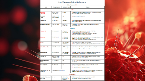 Lab Value Analysis